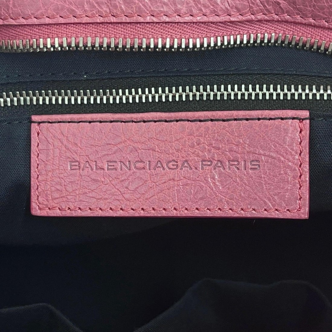 BALENCIAGA Classic City Brogues Handbag in Pink Leather - 10