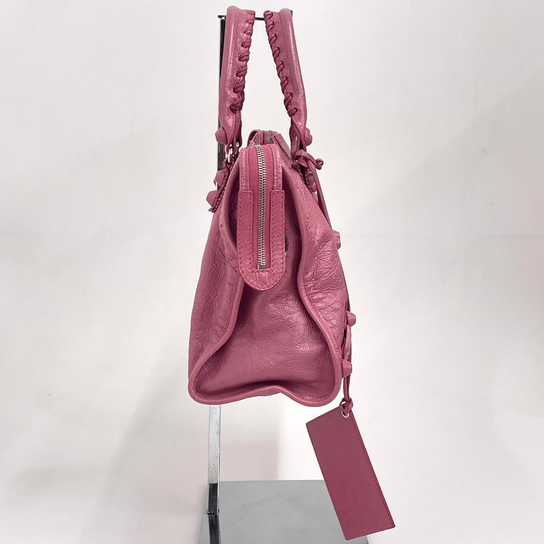 BALENCIAGA Classic City Brogues Handbag in Pink Leather - 2