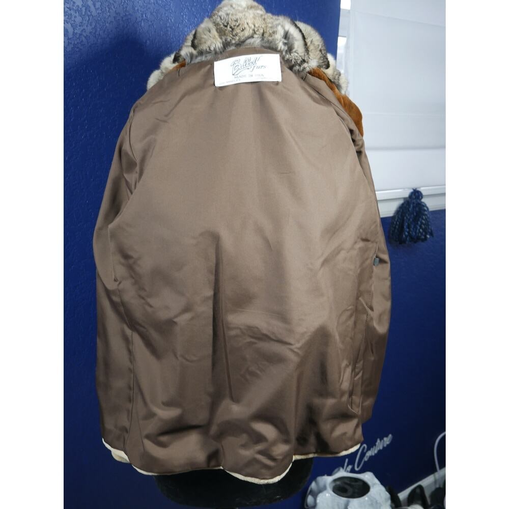 Gorgeous Ombre degrade Sheared Mink & Chinchilla Fur Coat Jacket - 5