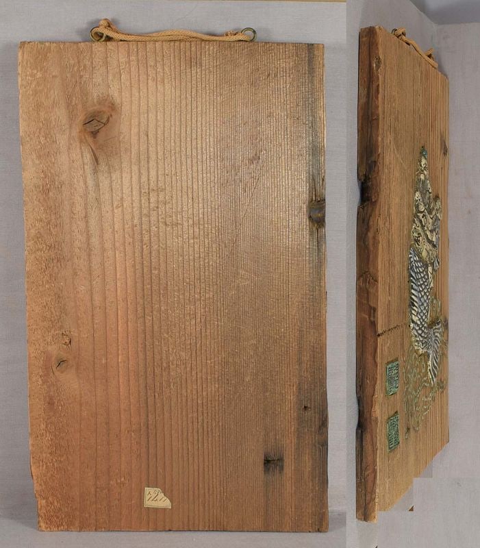 19c ceramic on wood KINKO SENNIN by ENKE / RYU-UN 1923 FHC collection - 5