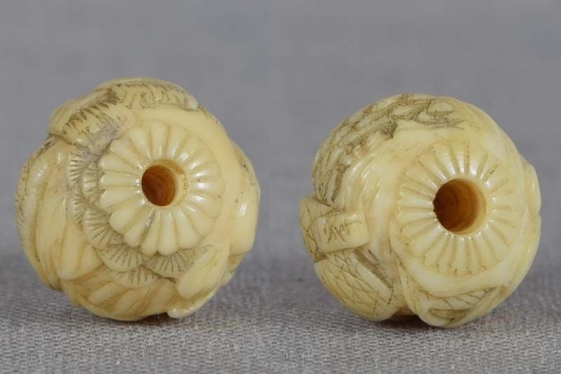 19c marine OJIME netsuke slide GOURD AGAINST NAMAZU by IKKO - 4