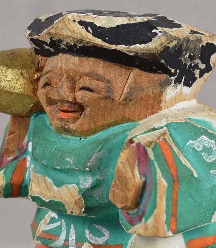 19c Hida okimono DAIKOKU with mallet by netsuke carver RYOSO - 5