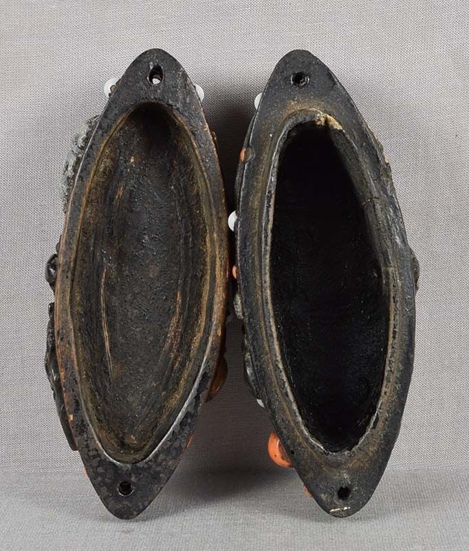 Early 19c TONKOTSU (netsuke box) TIGER Daruma, animals - 6