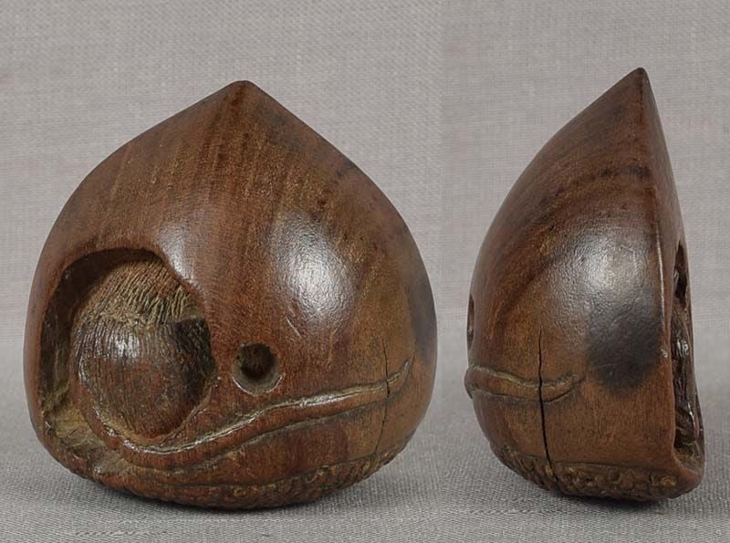 Late Meiji netsuke RAT in chestnut - 2