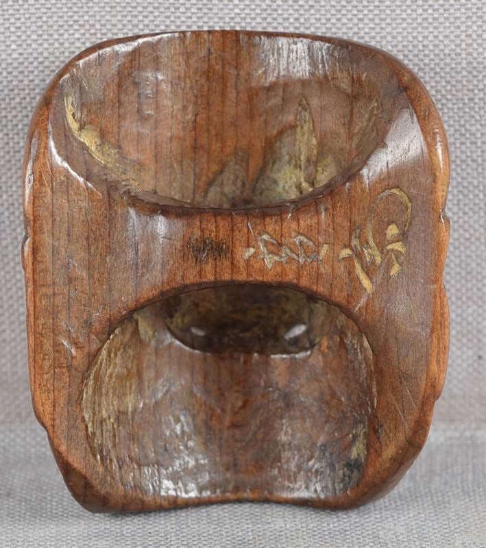 19c netsuke mask BUAKU by GENRYO - 3