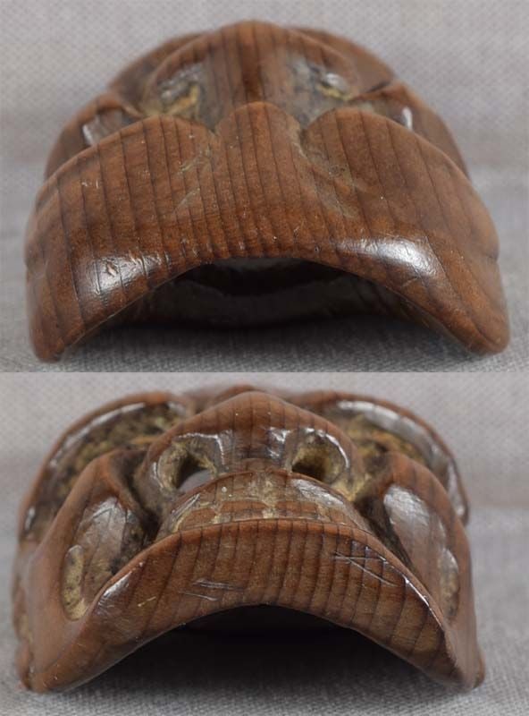 19c netsuke mask BUAKU by GENRYO - 5