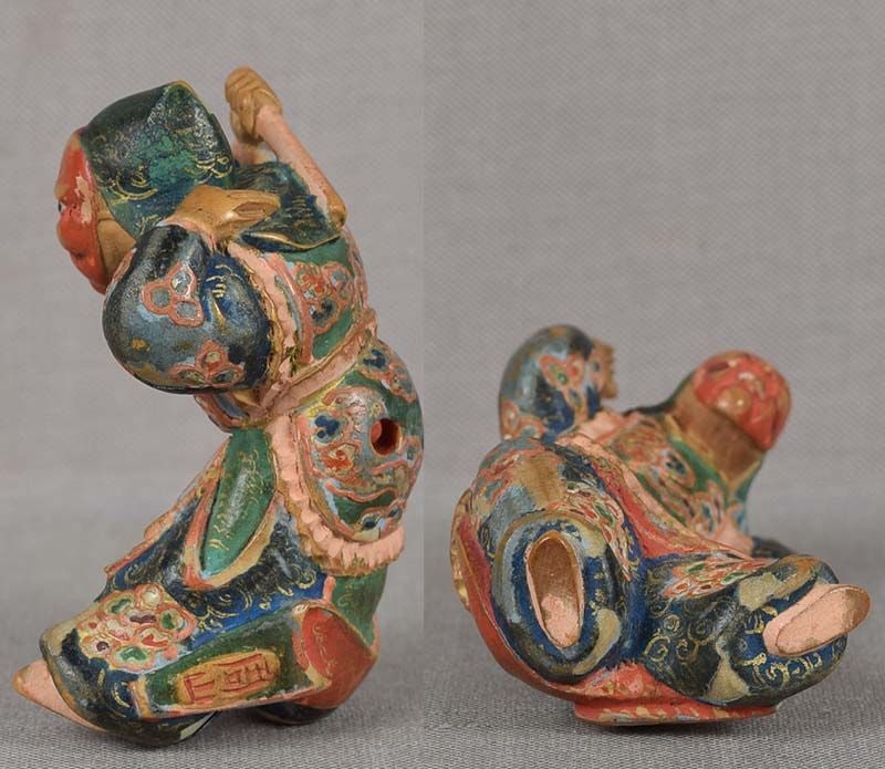 19c netsuke BATO DANCER by Nagamachi SHUZAN - 5