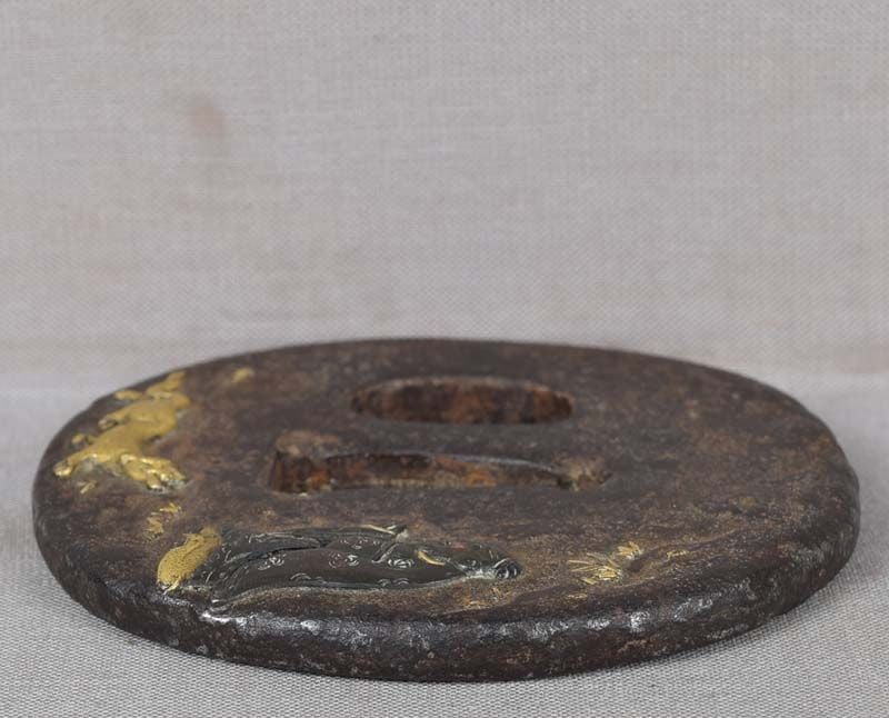 18c Japanese sword TSUBA BUKAN ZENSHI with TIGER - 6