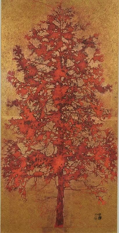 Original Joichi HOSHI print RED 1977 - 2