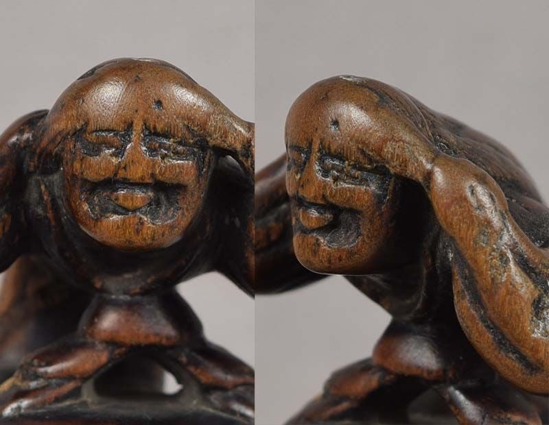 18c netsuke KIYOHIME turning into DRAGON - 6
