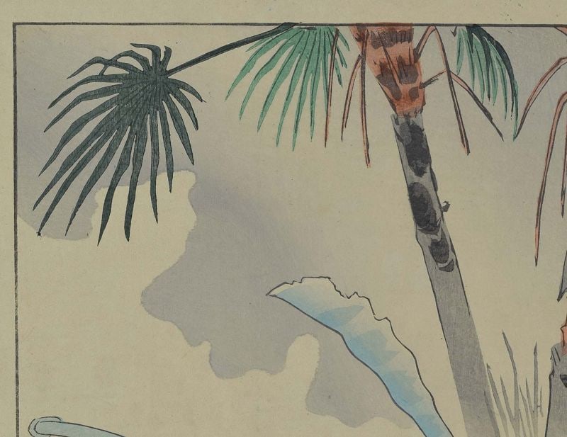 1895 Japanese print Sino-Japanese War HERO Captain Kurita by KIYOCHIKA - 4