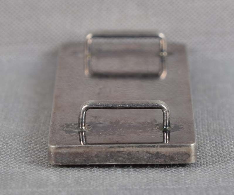 1910s silver & lacquer OBIDOME netsuke PINE NEEDLES - 4