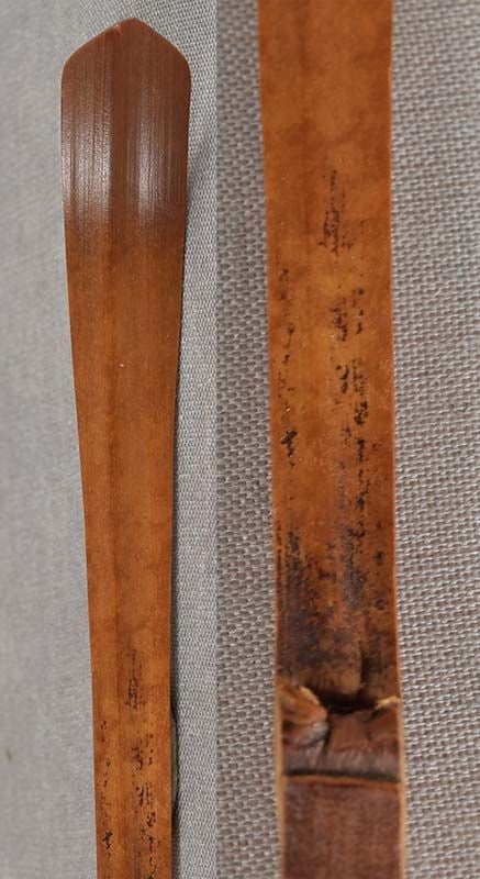 19c Japanese tea ceremony INSCRIBED CHASHAKU with inscribed case - 3