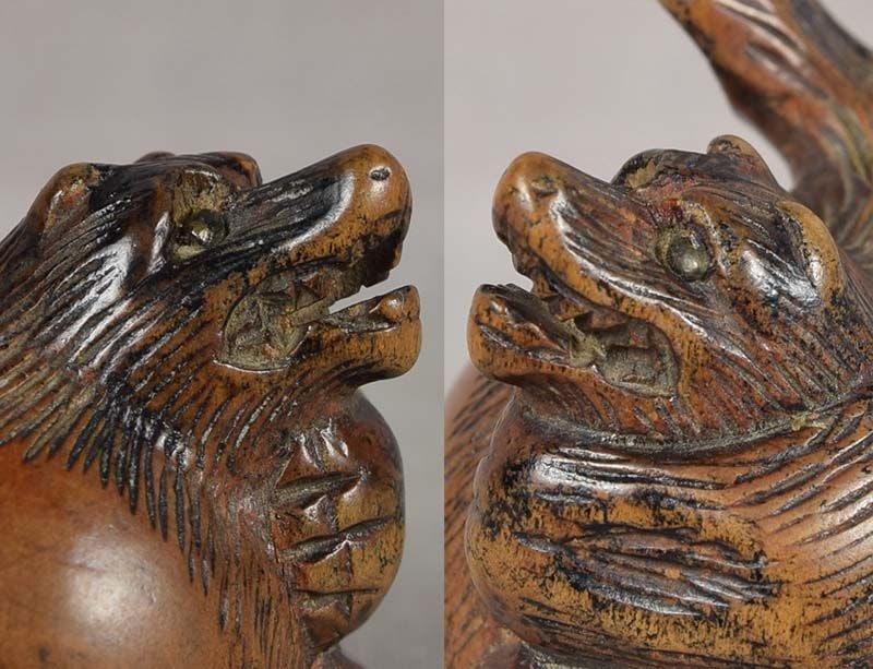 Early 19c netsuke TANUKI the badger - 5