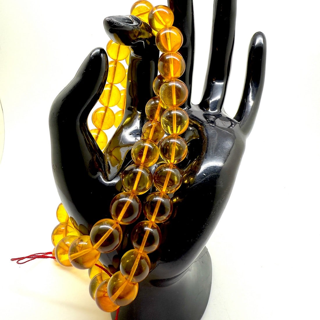 Splendid Amber Tesbih made from Round Amber beads - 6