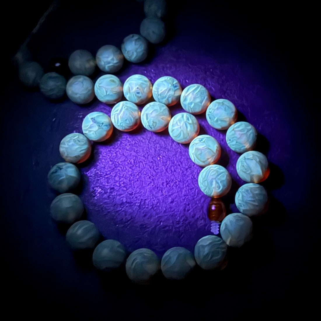 Stunning Amber Necklace made from Round Amber beads - 11