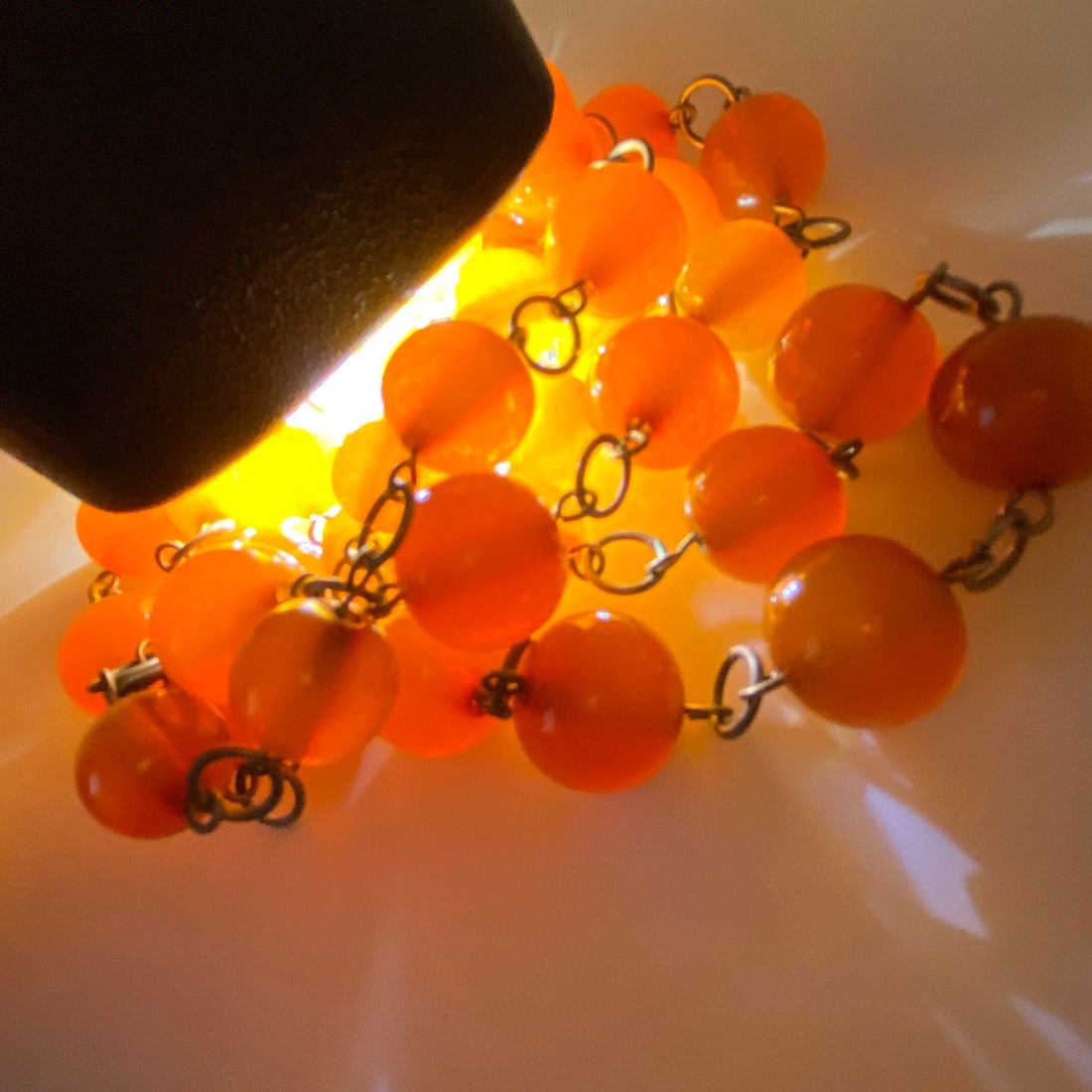 Alluring Amber Necklace made from Round Amber beads - 6