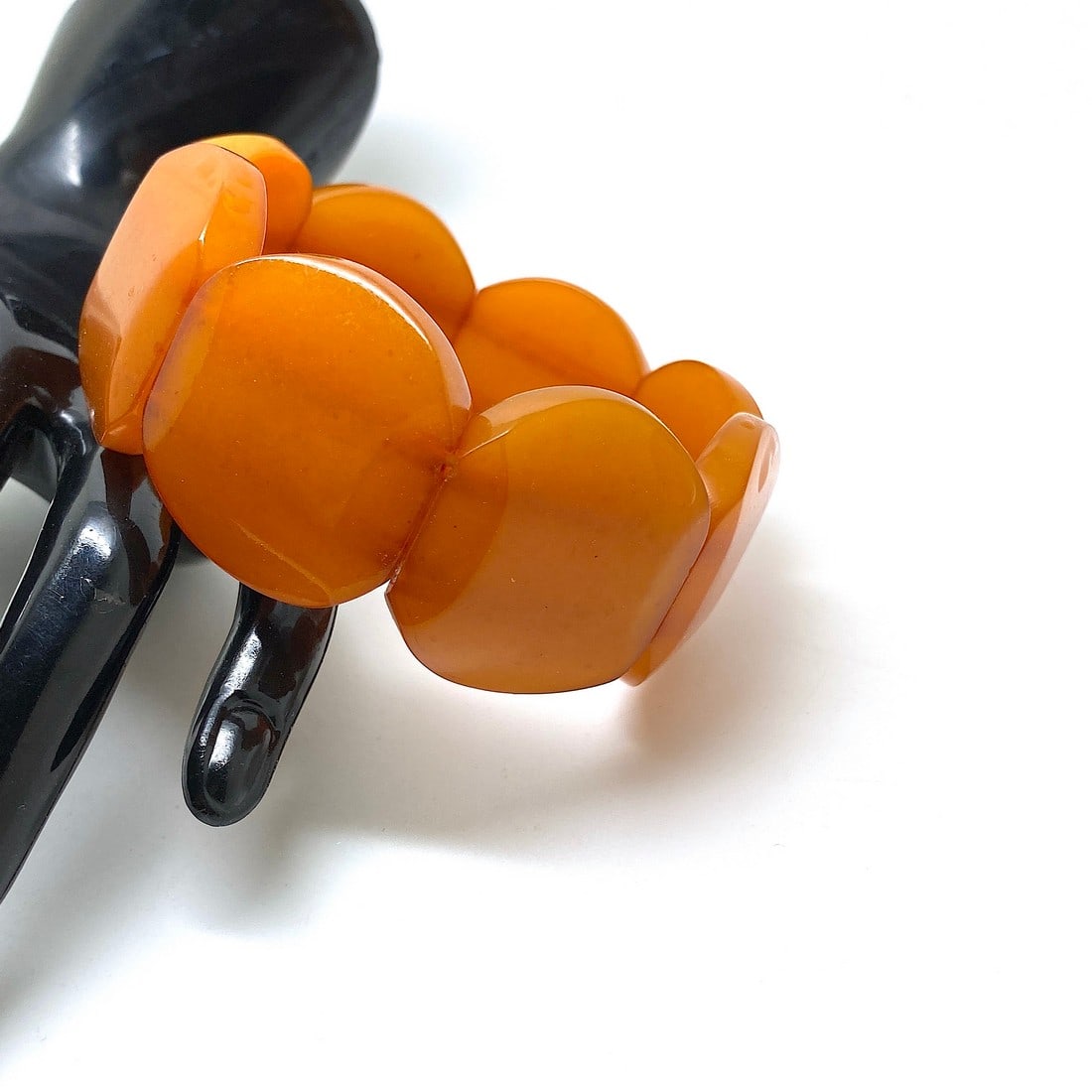 Unique and Splendid cut Amber bangle bracalet - 3