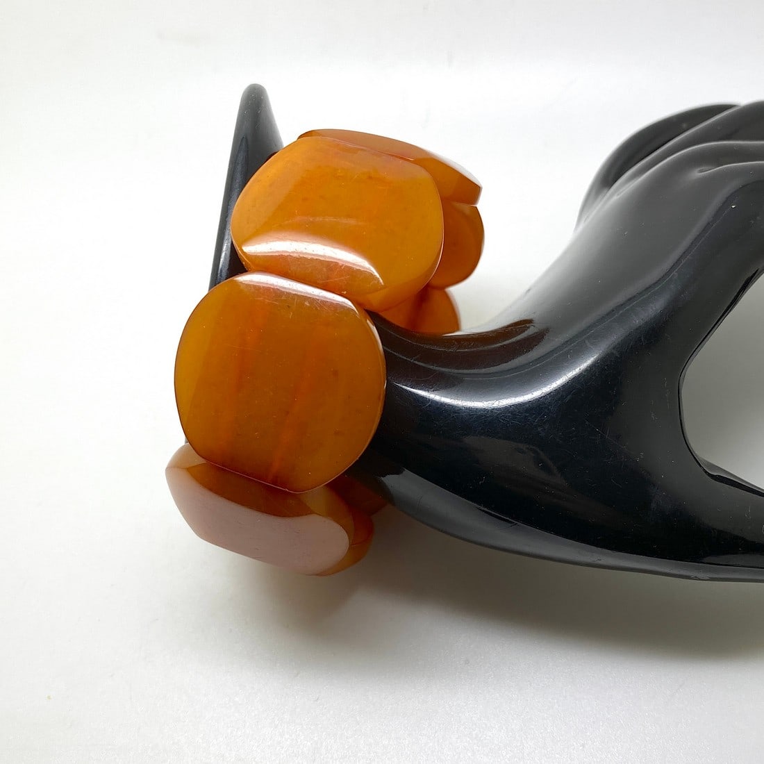 Unique and Splendid cut Amber bangle bracalet - 4