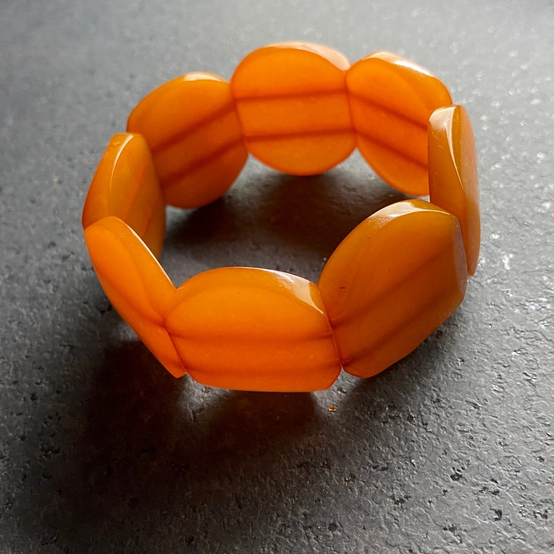 Unique and Splendid cut Amber bangle bracalet - 5