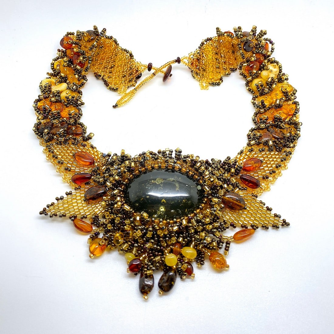Exquisite Amber Cleopatra necklace - 4