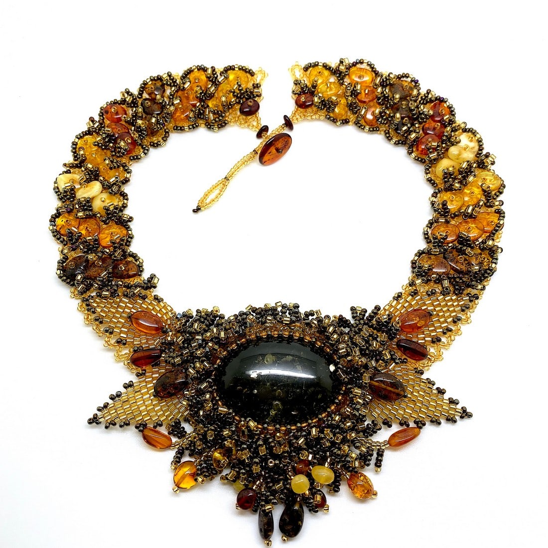 Exquisite Amber Cleopatra necklace - 6