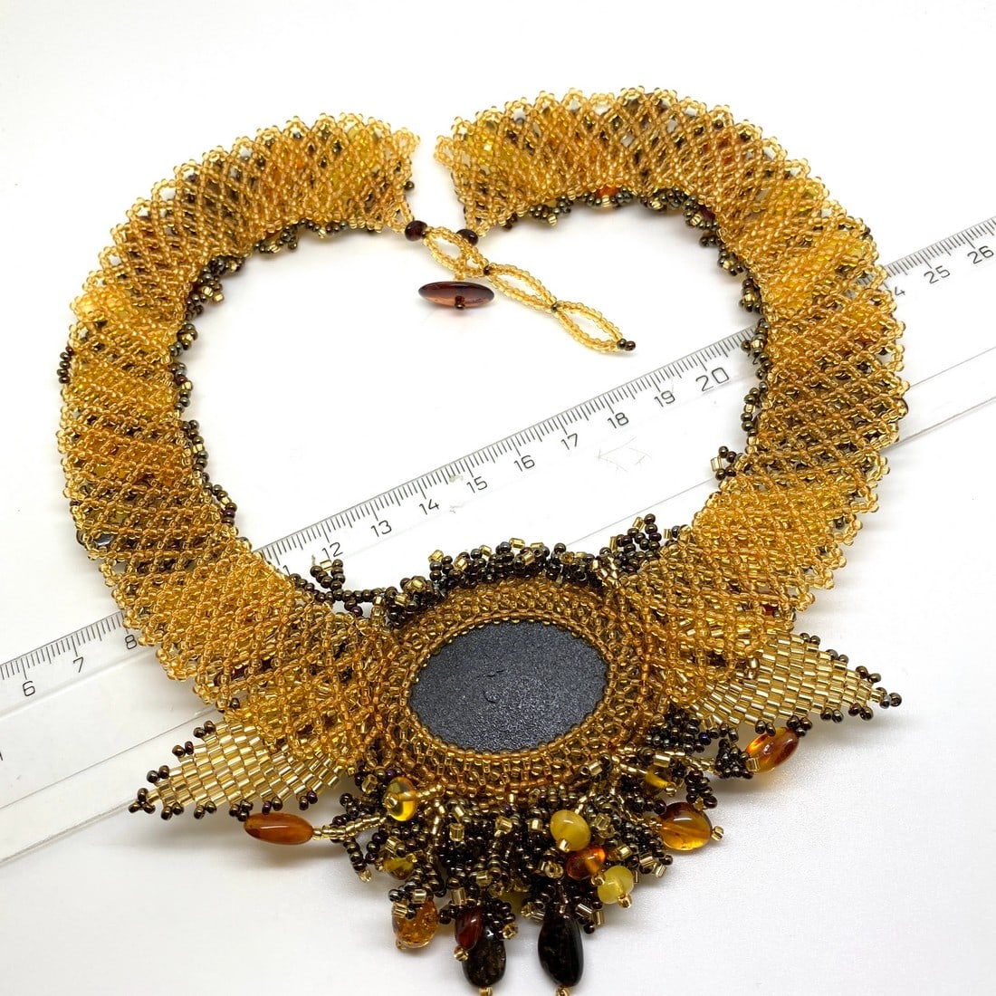 Exquisite Amber Cleopatra necklace - 8