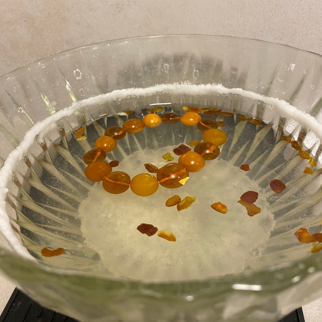 Beautiful Unique Vintage Amber Bracelet made from Round Amber beads - 9