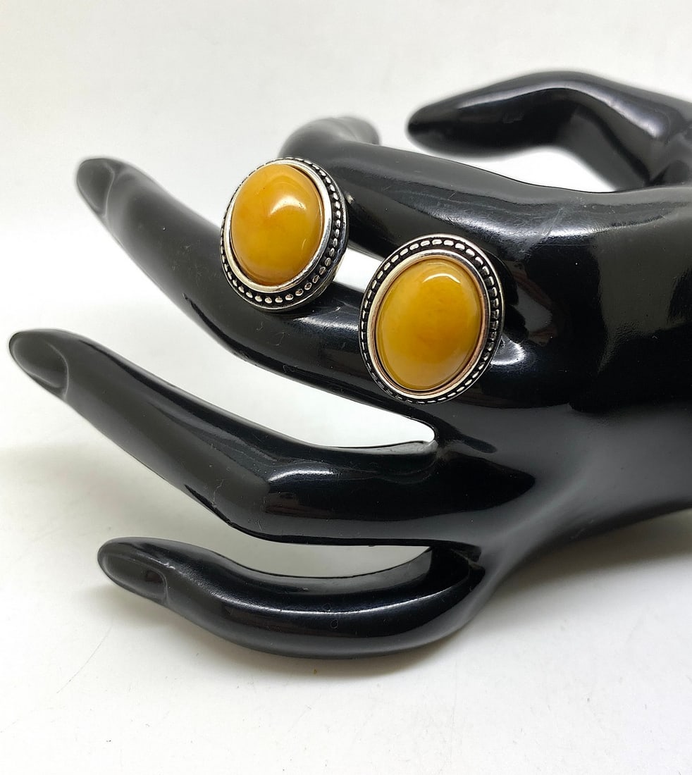 Amber Cufflinks - 2