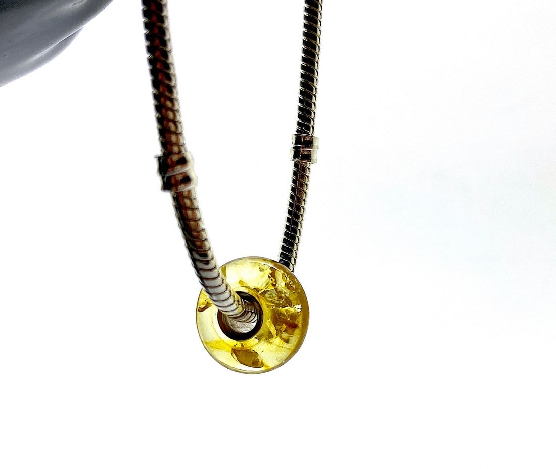 Unique and Grand Amber Bracelet made from Doughnut shaped Amber beads - 3