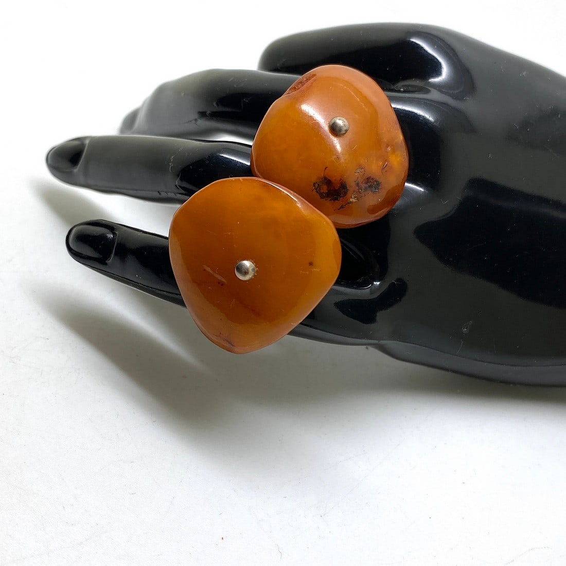 Splendid Vintage Amber Cufflinks - 3