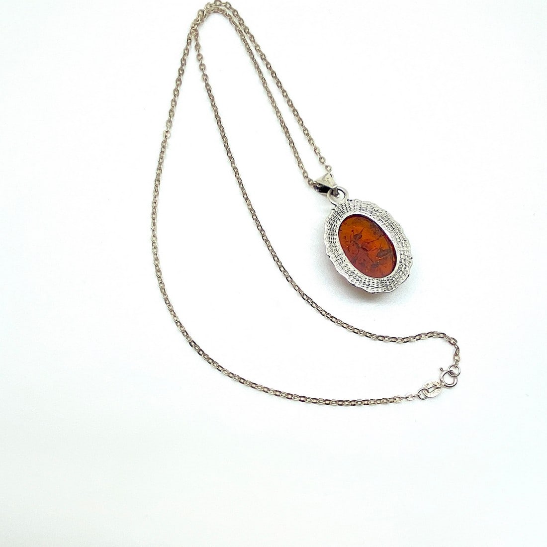Antique Amber Pendant - 6