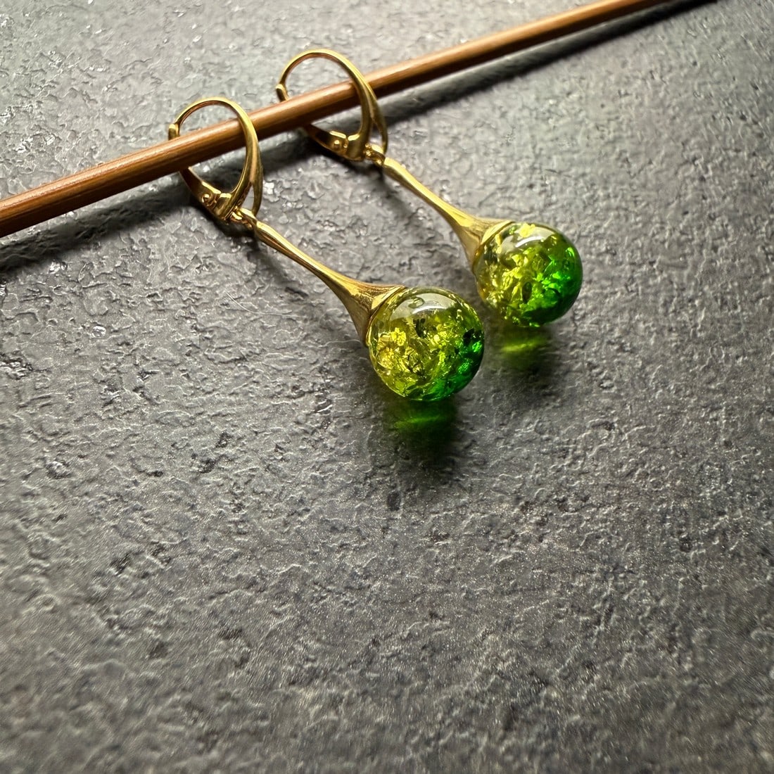 Impressive Amber Earrings - 3