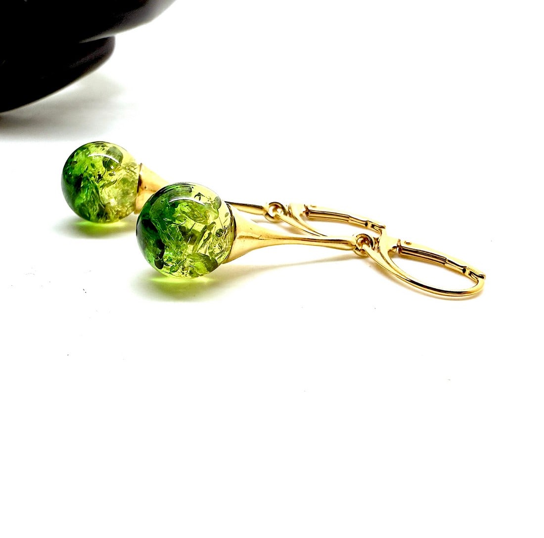 Impressive Amber Earrings - 6