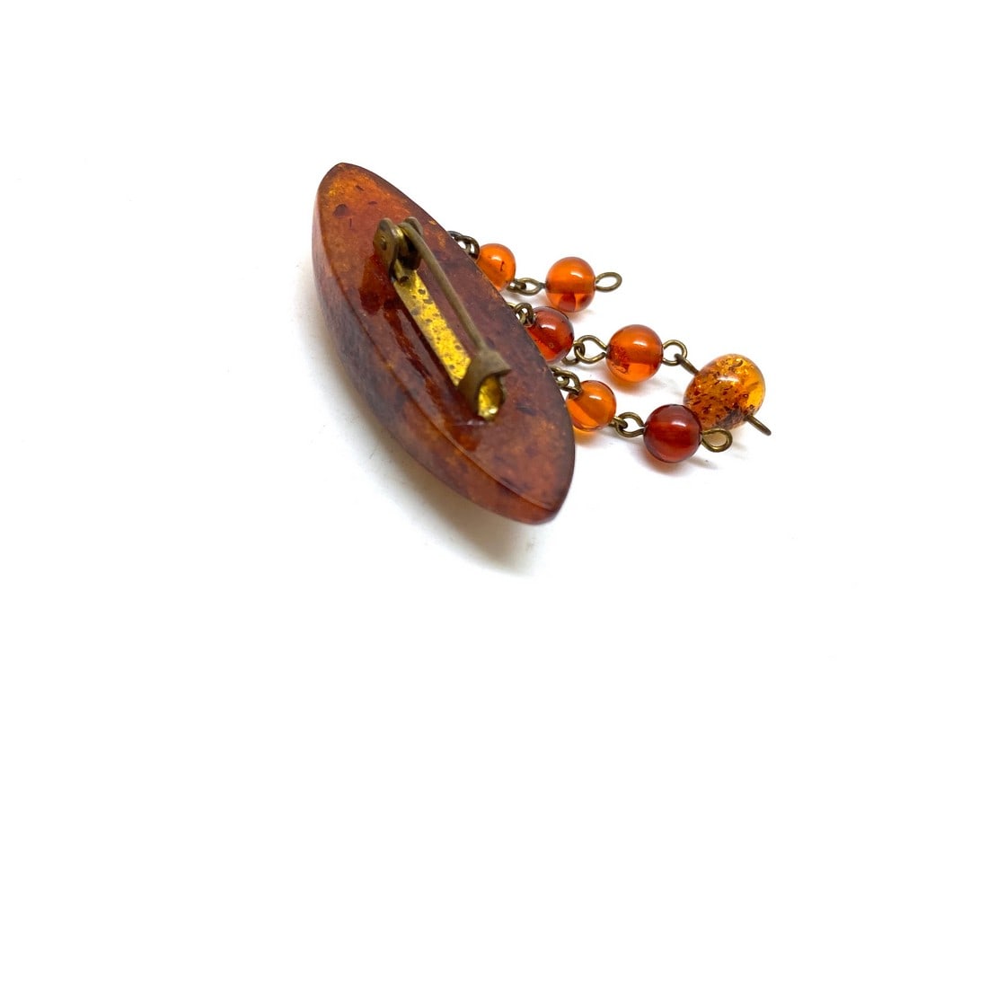 Antique Amber Brooch - 4
