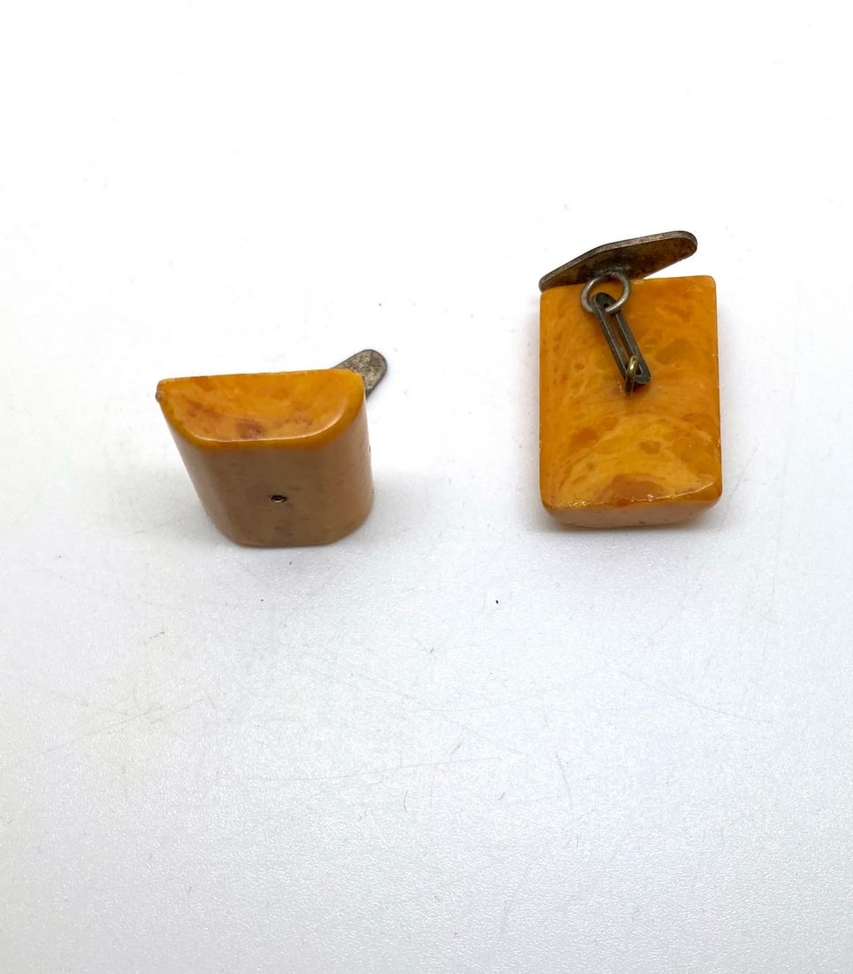 Exquisite Amber Cufflinks - 5