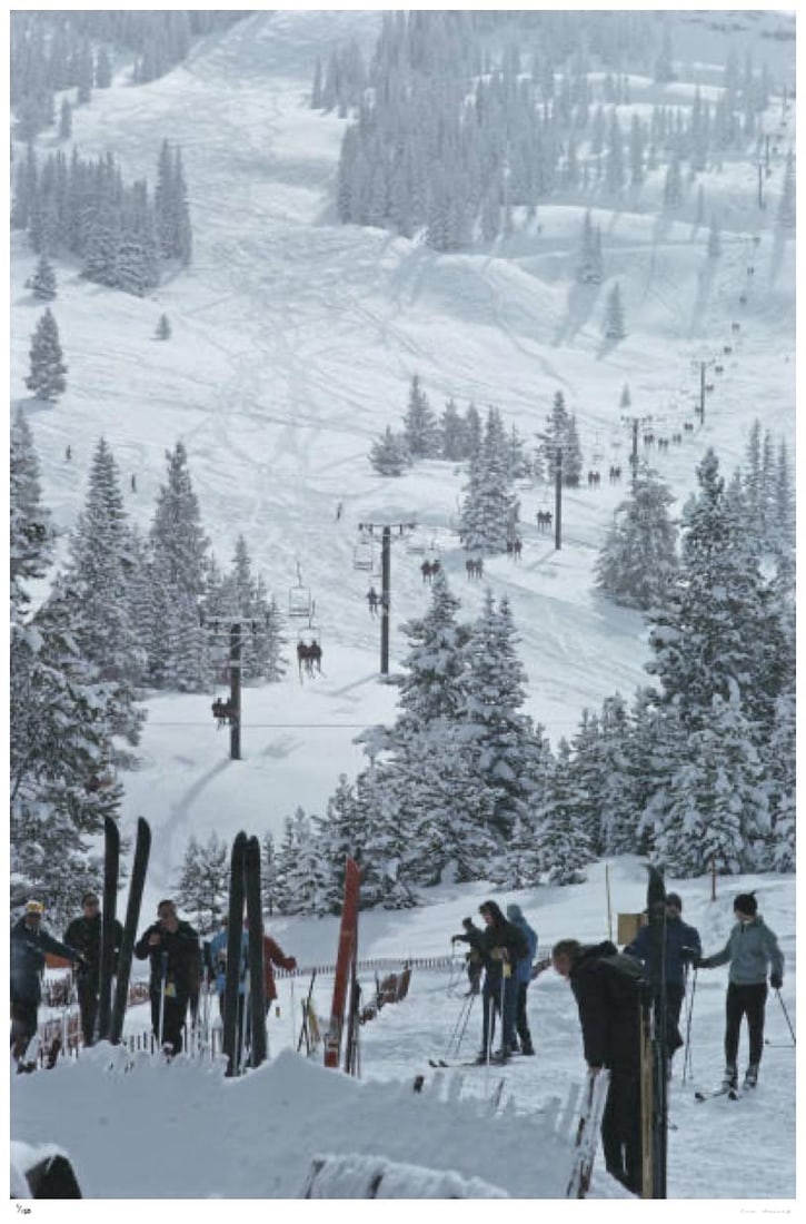 Skiing in Vail 1964 - Slim Aarons Estate Stamped: 1964 (printed later) (1 of 20)