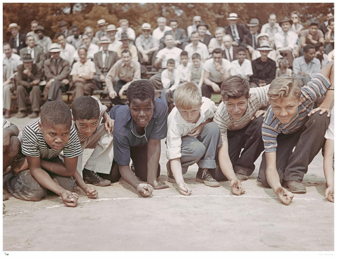 Marbles Championship 1948 - Slim Aarons Estate Stamped: 1948 (printed later) (1 of 20)