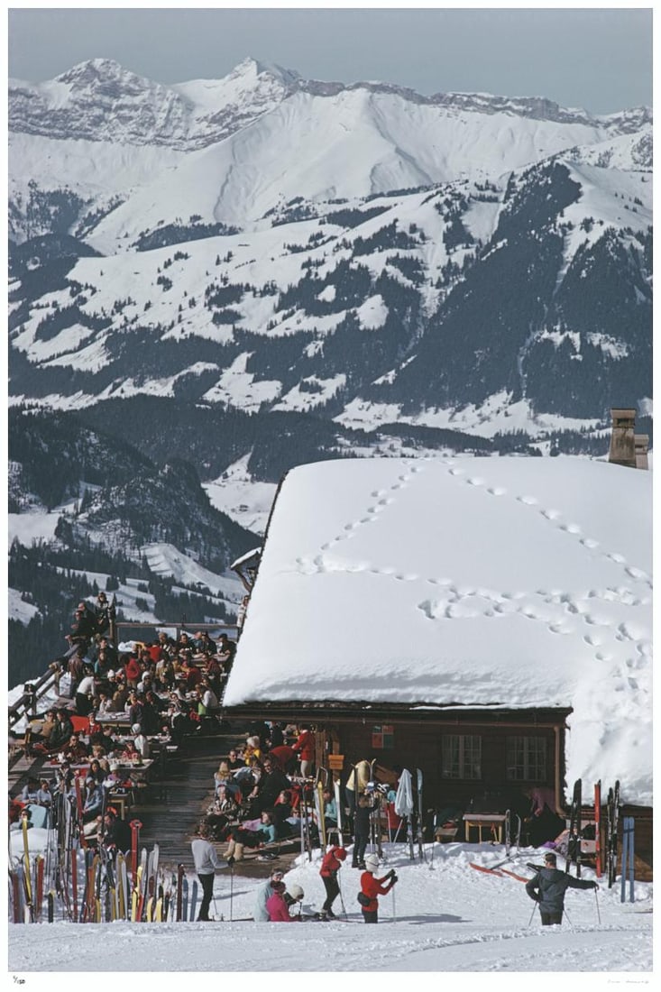 Dining At The Eagle Club 1969 - Slim Aarons Estate Stamped: 1969 (printed later): Title: Dining At The Eagle Club 1969 - Slim Aarons Estate Stamped: 1969 (printed later) Description: Dining At The Eagle Club 1969 - Slim Aarons Estate Stamped Holidaymakers dining at the Eagle Club