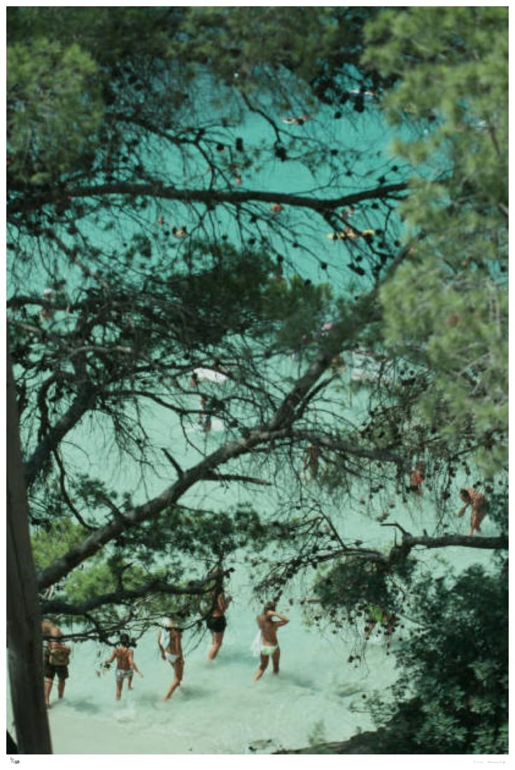 Beach Near Portinatx 1989 - Slim Aarons Estate Stamped: 1989 (printed later) - 18