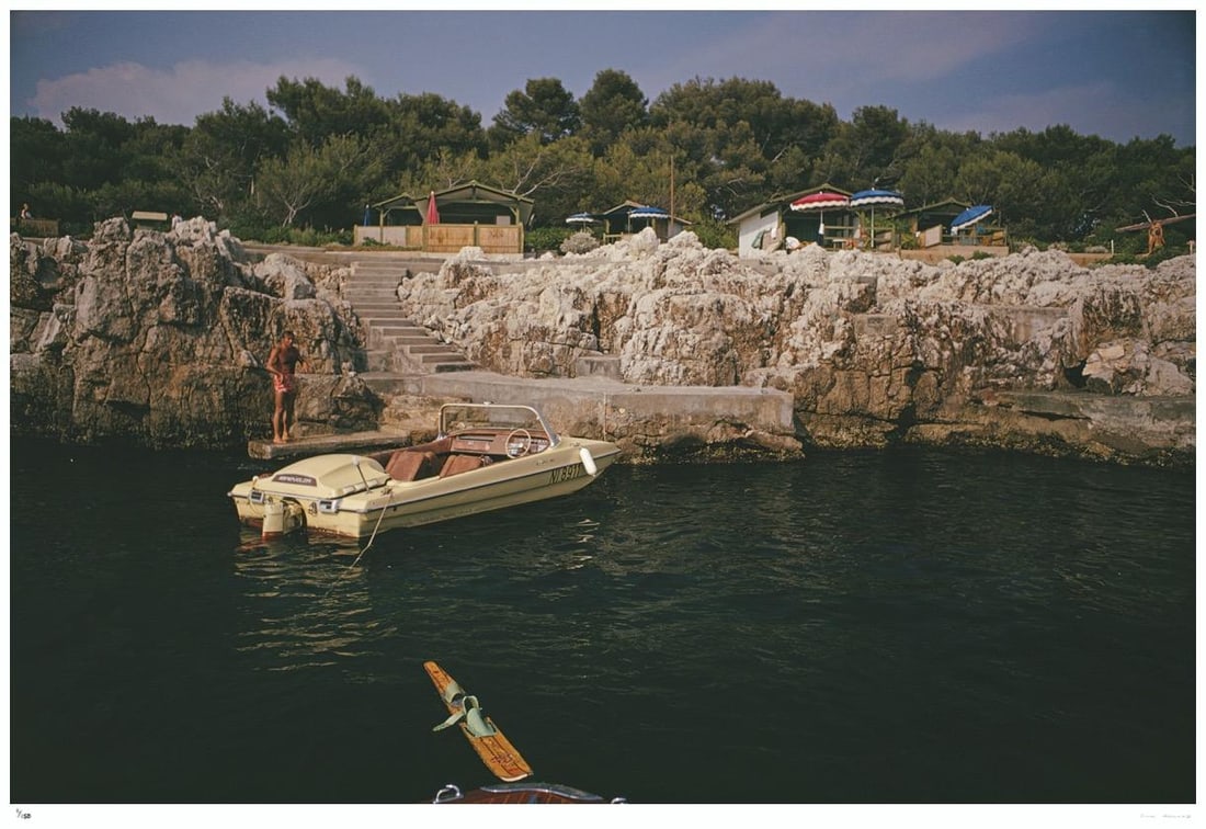 Towboat At Hotel Du Cap-Eden-Roc 1969 - Slim Aarons Estate Stamped: 1969 (printed later) (1 of 20)