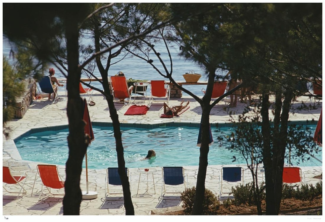 Hotel Il Pellicano 1973 - Slim Aarons Estate Stamped: 1973 (printed later) - 7