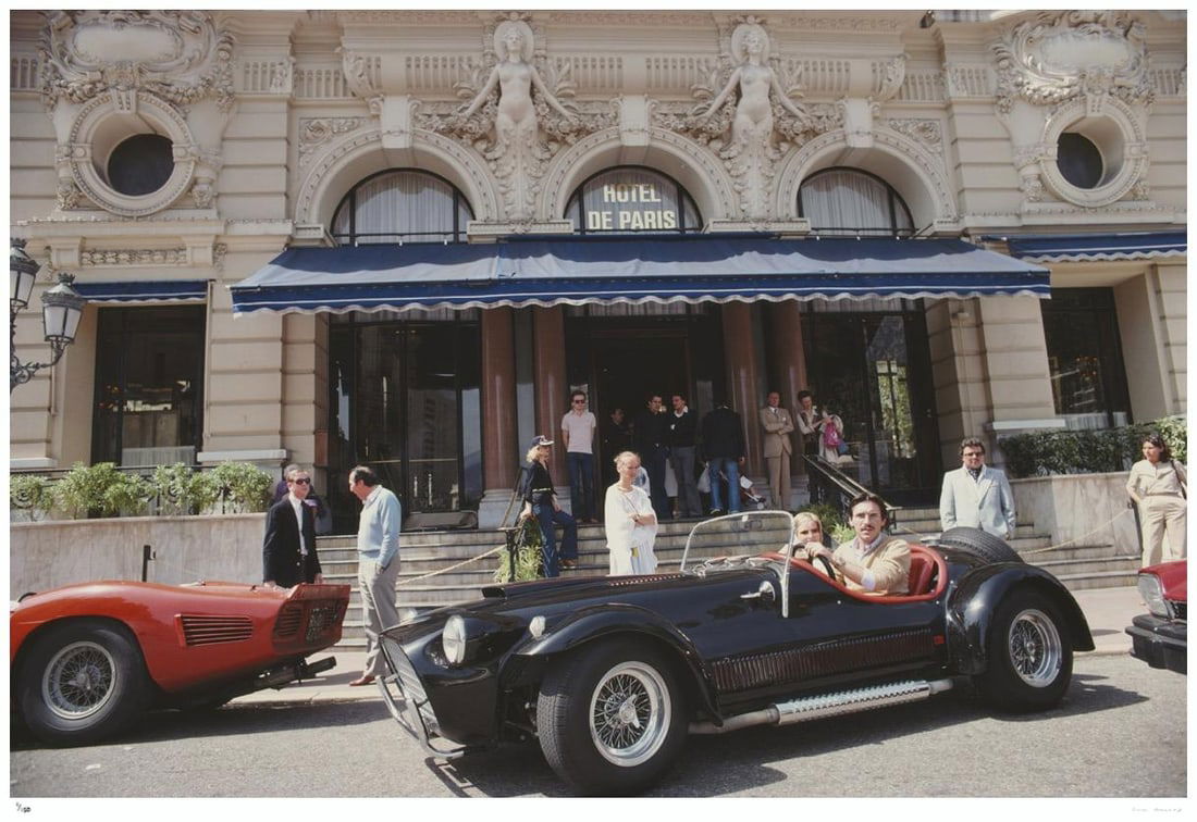 Hotel De Paris In Monaco 1977 - Slim Aarons Estate Stamped: 1977 (printed later): Title: Hotel De Paris In Monaco 1977 - Slim Aarons Estate Stamped: 1977 (printed later) Description: Hotel De Paris In Monaco 1977 - Slim Aarons Estate Stamped The entrance to the Hotel de Paris in