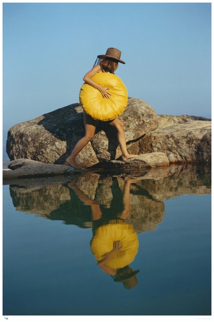 Finding a Spot 1973 - Slim Aarons Estate Stamped: 1973 (printed later) (1 of 20)