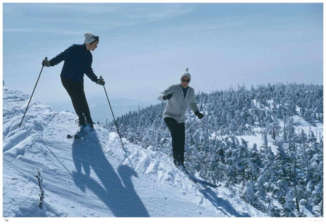 Skiers At Sugarbush 1960 - Slim Aarons Estate Stamped: 1960 (printed later) (1 of 20)
