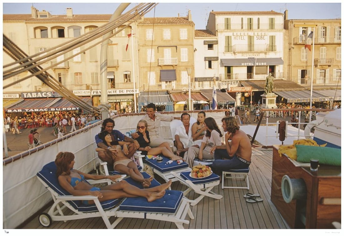 Saint-Tropez 1971 - Slim Aarons Estate Stamped: 1971 (printed later) - 7