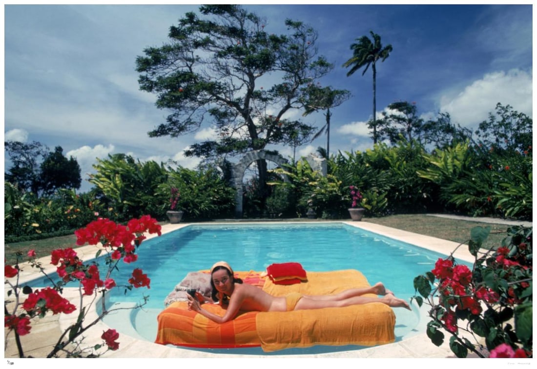 Sunbathing In Barbados 1976 - Slim Aarons Estate Edition: 1976 (printed later) - 17