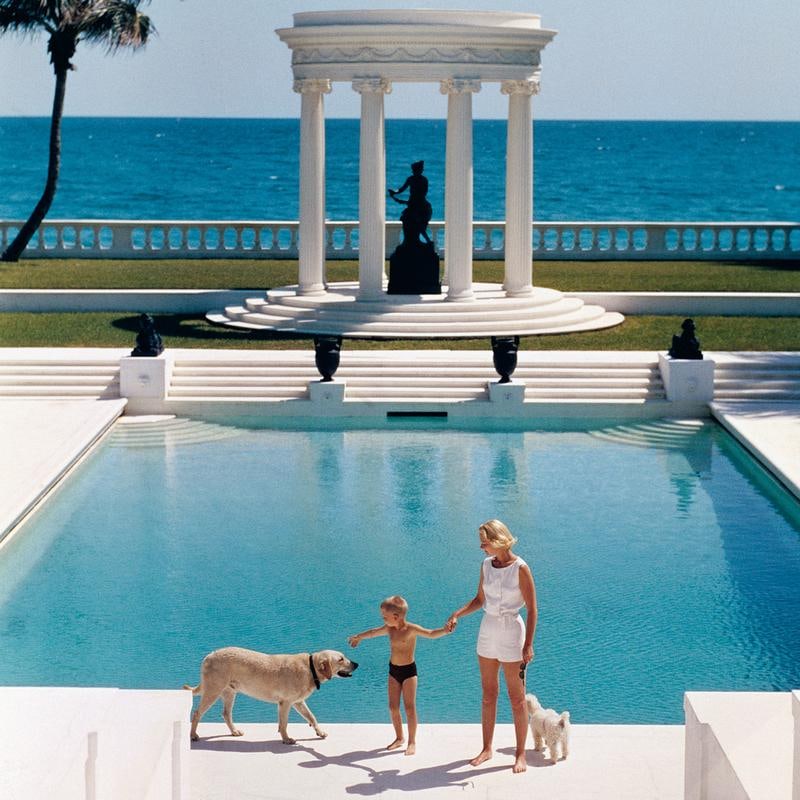 Nice Pool' Slim Aarons Limited Edition Estate Stamped Print: 1985 - 2