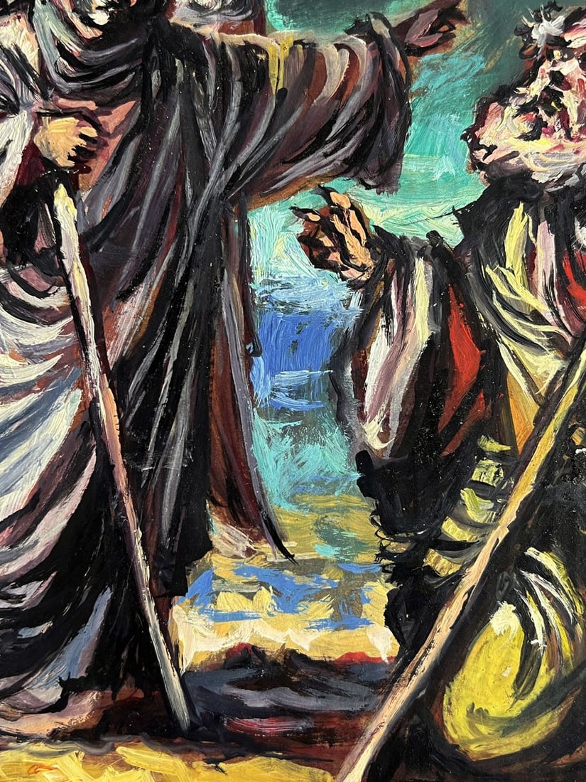 Oil painting The Messengers and Moses Alexander Litvinov - 2