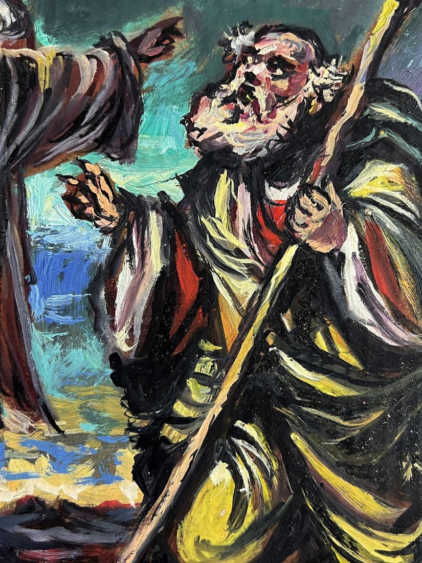 Oil painting The Messengers and Moses Alexander Litvinov - 3